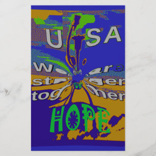Papeterie United USA Hope Stronge Together