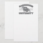Papeterie Université de Dachshund (Devant / Derrière)