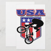 Papeterie USA BMX Biker (Devant / Derrière)