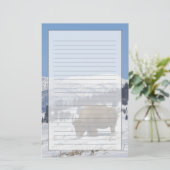 Papeterie USA, WY, Yellowstone NP, American Bison Bison (Debout devant)