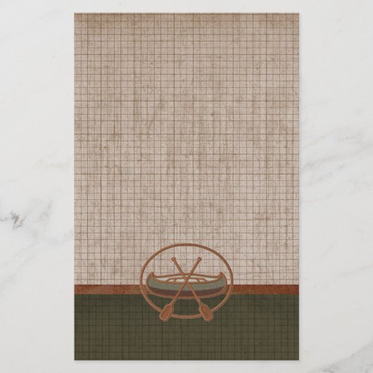 Papeterie Vacances de camping de voyage de canoë (Devant)