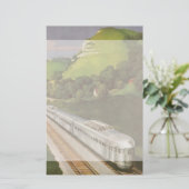 Papeterie Vacances en train vintage, Locomotive dans le pays (Debout devant)