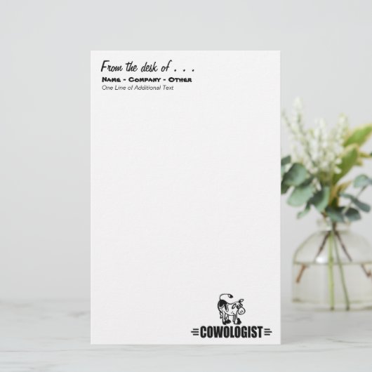 Papeterie Vache Customisée (Debout devant)