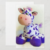 Papeterie Vache pourpre (Devant / Derrière)