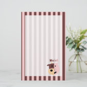 Papeterie Vache + Stationnaire rayé de porc = de Moink (Debout devant)