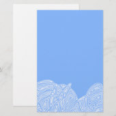 Papeterie Vagues bleues (Devant / Derrière)