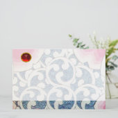 PAPETERIE VAGUES ROUGE RUBY (Debout devant)