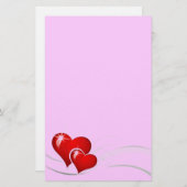 Papeterie Valentine Hearts (Devant / Derrière)