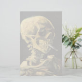 Papeterie VAN GOGH - crâne avec la cigarette 1885 (Debout devant)