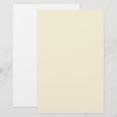 Papeterie vanille couleur (Devant / Derrière)