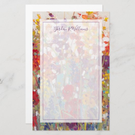 Papeterie Variété de fleurs (Devant / Derrière)