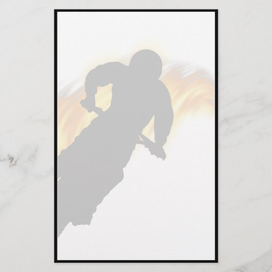 Papeterie Vélo Off Road Dirt avec flammes (Devant)