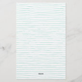 Papeterie Vélo pour deux aquarelles Vélo et Noms (Dos)