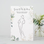 Papeterie Verdure Devine La Fête des mariées Robe Jeu (Debout devant)