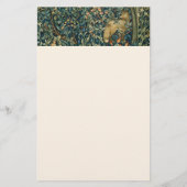 Papeterie VERDURE, FOREST ANIMALS Fox, Pheasant, Vert Floral (Dos)