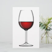 PAPETERIE VERRE DE VIN ROUGE (Debout devant)