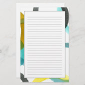 Papeterie Verrouillage des cercles jaunes et bleus (Devant / Derrière)