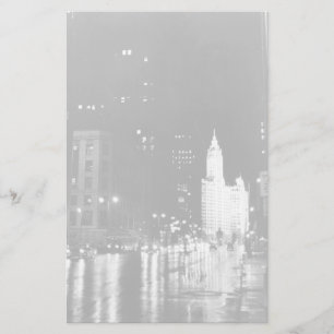 Papeterie vers 1954:  Vue sur Michigan Avenue