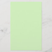 Papeterie Vert pastel clair monogramme nom couleur personnal (Dos)