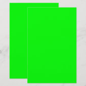 Papeterie Vert vif (Devant / Derrière)