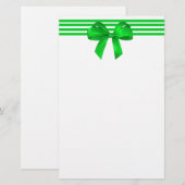 Papeterie verte de Noël d'arc (Devant / Derrière)