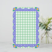 Papeterie Verte En vichy Vérifier Périwinkle Felt Frame (Debout devant)