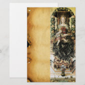 Papeterie VIERGE À L'ENFANT Parchemin (Devant / Derrière)