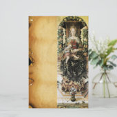 Papeterie VIERGE À L'ENFANT Parchemin (Debout devant)