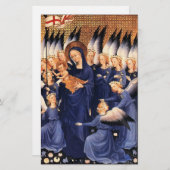 PAPETERIE VIERGE AVEC ENFANT ET ANGELS (Devant / Derrière)