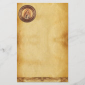 Papeterie VIERGE AVEC ENFANT, Parchemin (Devant)