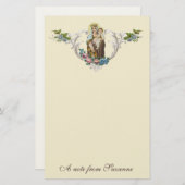 Papeterie Vierge catholique Marie Jésus Mont Carmel (Devant / Derrière)