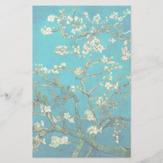 Papeterie Vincent Van Gogh Blossoming Almond Tree Floral Art (Devant)
