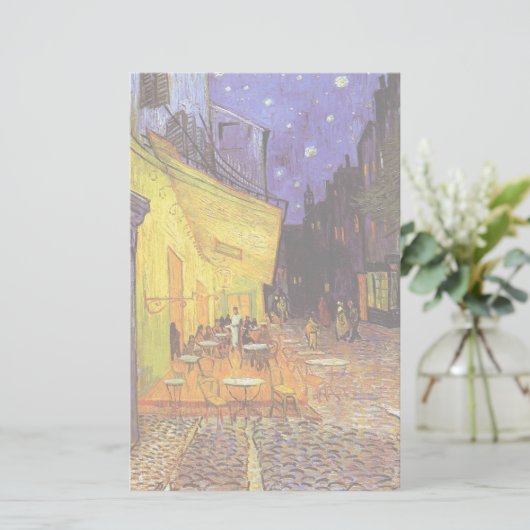 Papeterie Vincent Van Gogh Café Terrasse Au Night Fine Art (Debout devant)