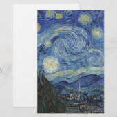 Papeterie Vincent van Gogh| La Nuit étoilée, juin 1889 (Devant / Derrière)