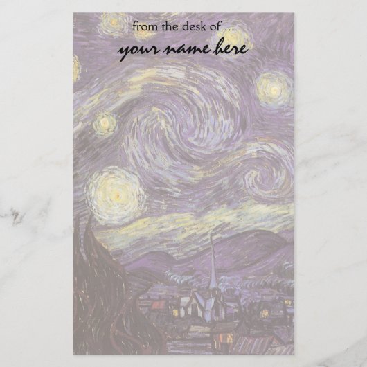 Papeterie Vincent van Gogh - Nuit étoilée (Devant)
