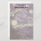Papeterie Vincent van Gogh - Nuit étoilée (Devant / Derrière)