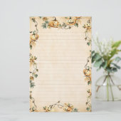 Papeterie Vins vintages et Citrouilles d'automne (Debout devant)