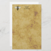 Papeterie Vintage Bee #2 (Devant / Derrière)