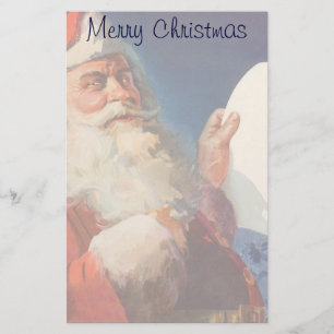Papeterie Vintage Christmas, Père Noël Naughty Nice Liste