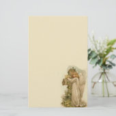 Papeterie vintage d'ange de Pâques (Debout devant)