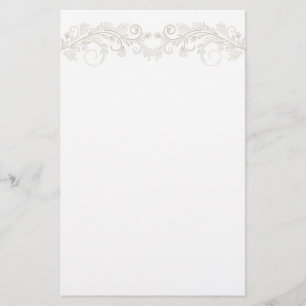 Papeterie vintage de conception florale