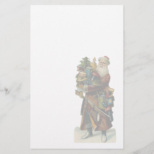 Papeterie vintage de Père Noël (Devant)