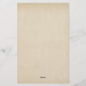 Papeterie Vintage Élégant Premier Linage Vieux Papier (Dos)