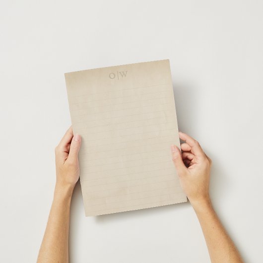 Papeterie Vintage Élégant Premier Linage Vieux Papier