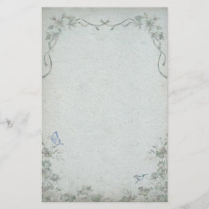 Papeterie Vintage Floral Blue Mariage