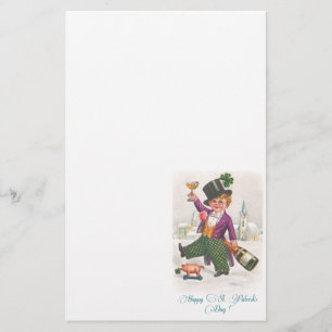 Papeterie Vintage Happy Jour de la Saint Patrick Shamrock Ch