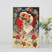 Papeterie Vintage Lady My Valentine Stationnaire (Debout devant)