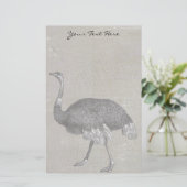 Papeterie Vintage Ostrich (Debout devant)