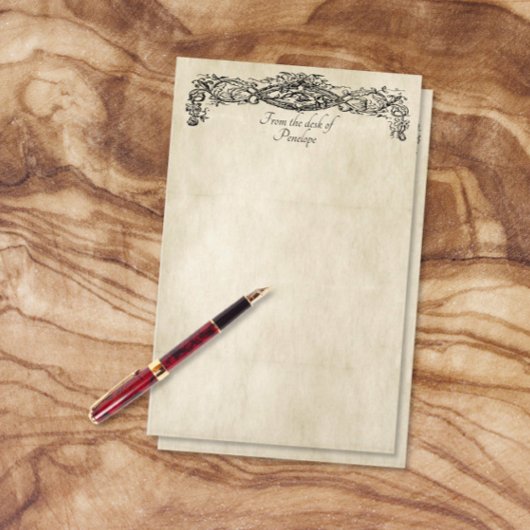 Papeterie Vintage Parchemin Vieux Parchemin Ajouter Votre No