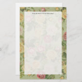 Papeterie Vintage Pays Floral Patiné (Devant / Derrière)